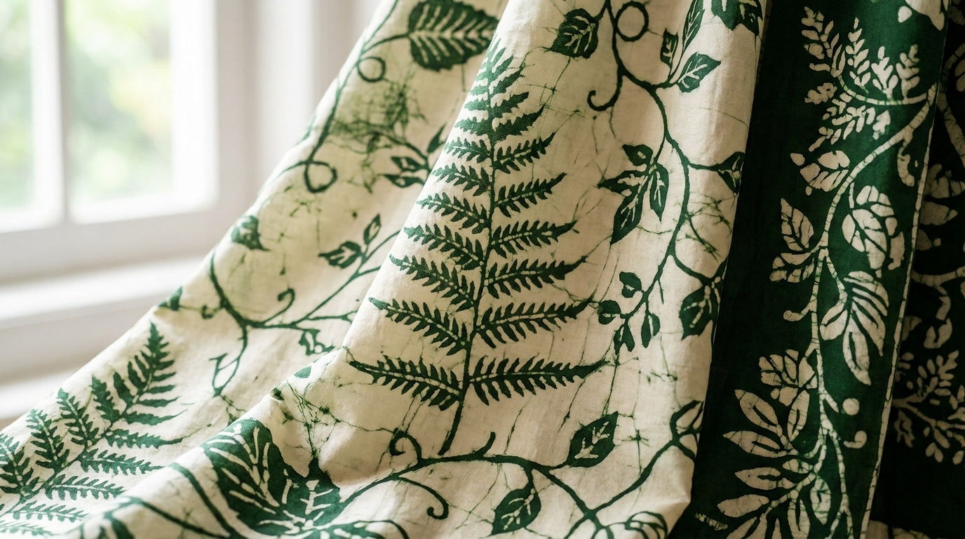 Peacock Motif Sarong Detail